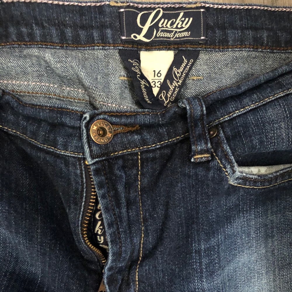 Lucky brand wide/straight jeans